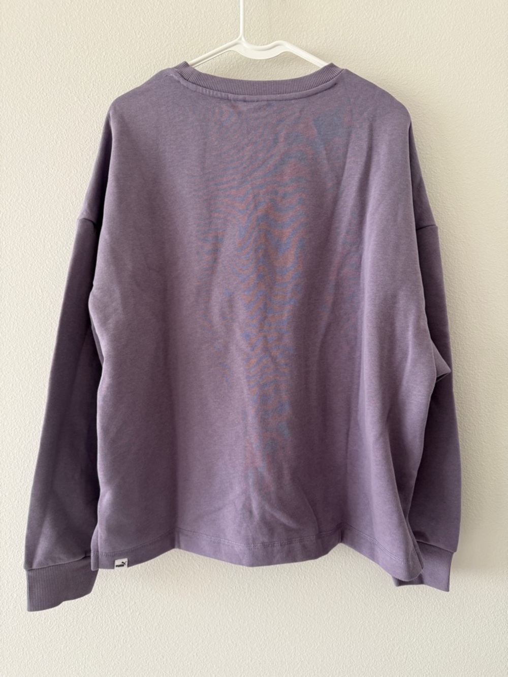 Puma Lilac Purple Crew Neck Pullover Sweatshirt Women’s XL midweight cotton poly - Picture 5 of 10
